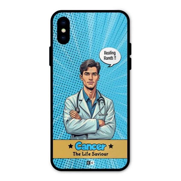 Saviour Cancer Metal Back Case for iPhone X