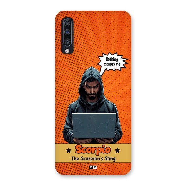 Scorpio Warning Back Case for Galaxy A70s