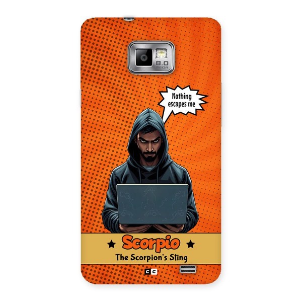 Scorpio Warning Back Case for Galaxy S2