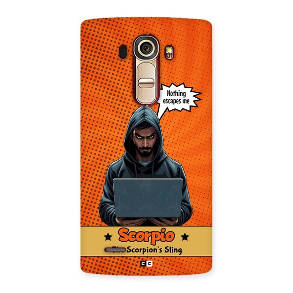 Scorpio Warning Back Case for LG G4