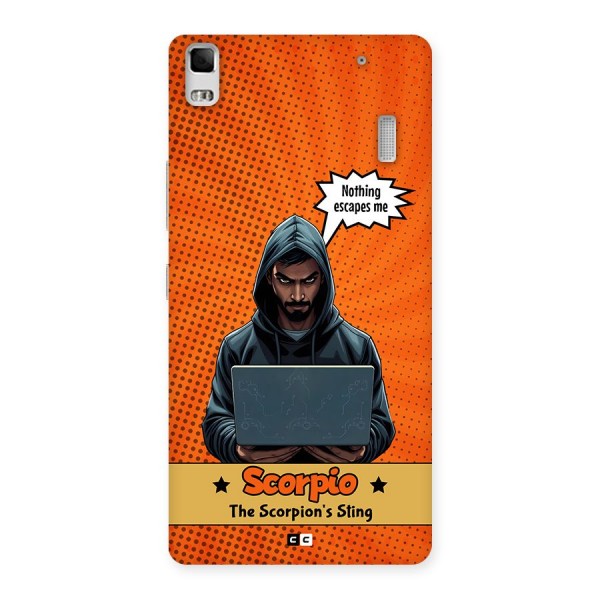 Scorpio Warning Back Case for Lenovo A7000