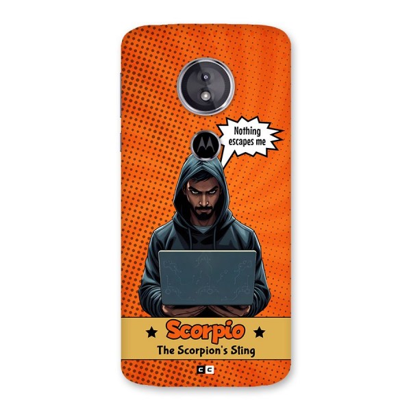 Scorpio Warning Back Case for Moto E5