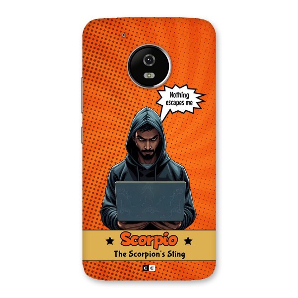 Scorpio Warning Back Case for Moto G5