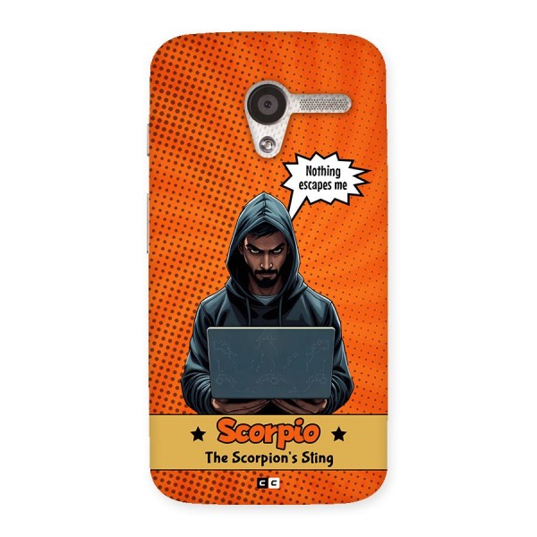 Scorpio Warning Back Case for Moto X