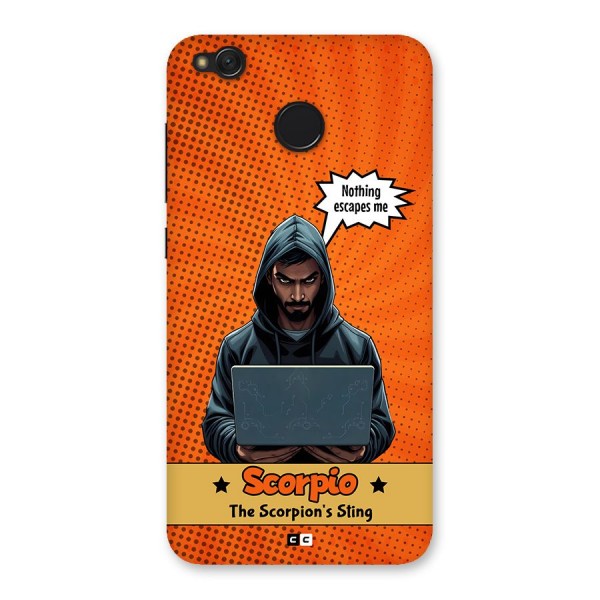 Scorpio Warning Back Case for Redmi 4