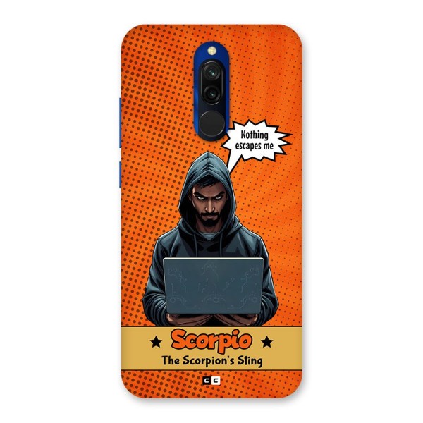 Scorpio Warning Back Case for Redmi 8