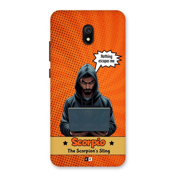 Scorpio Warning Back Case for Redmi 8A