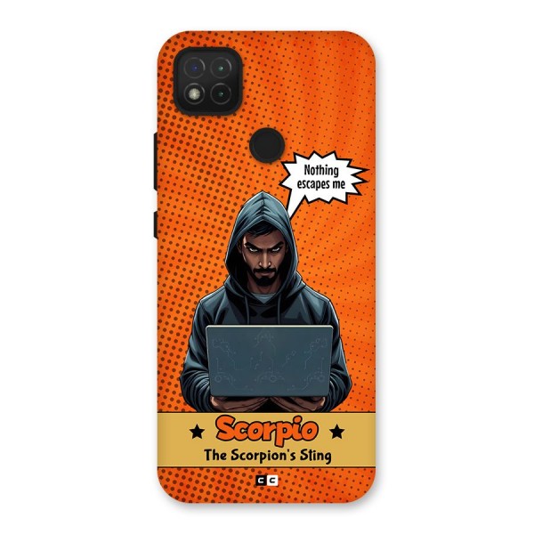 Scorpio Warning Back Case for Redmi 9