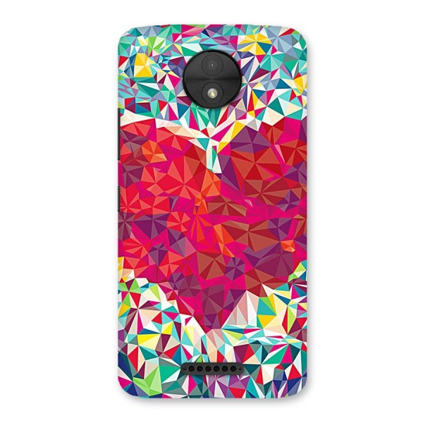 Scrumbled Heart Back Case for Moto C