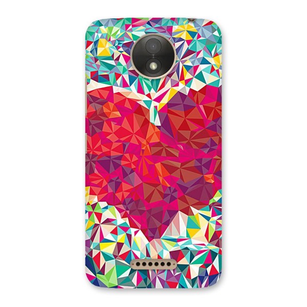 Scrumbled Heart Back Case for Moto C Plus