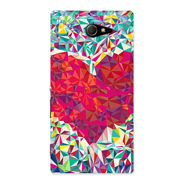 Scrumbled Heart Back Case for Sony Xperia M2