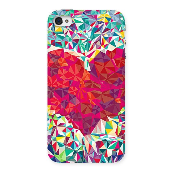 Scrumbled Heart Back Case for iPhone 4 4s