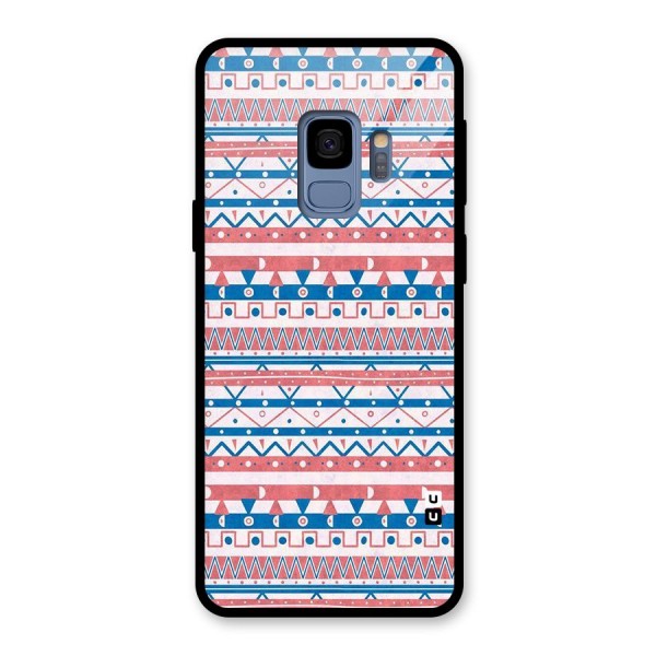 Seamless Ethnic Pattern Glass Back Case for Galaxy S9