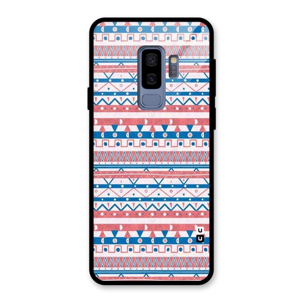 Seamless Ethnic Pattern Glass Back Case for Galaxy S9 Plus