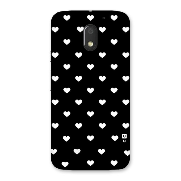 Seamless Hearts Pattern Back Case for Moto E3 Power