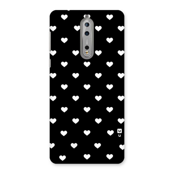 Seamless Hearts Pattern Back Case for Nokia 8