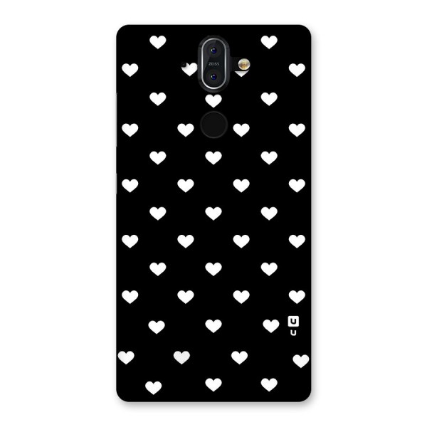 Seamless Hearts Pattern Back Case for Nokia 8 Sirocco