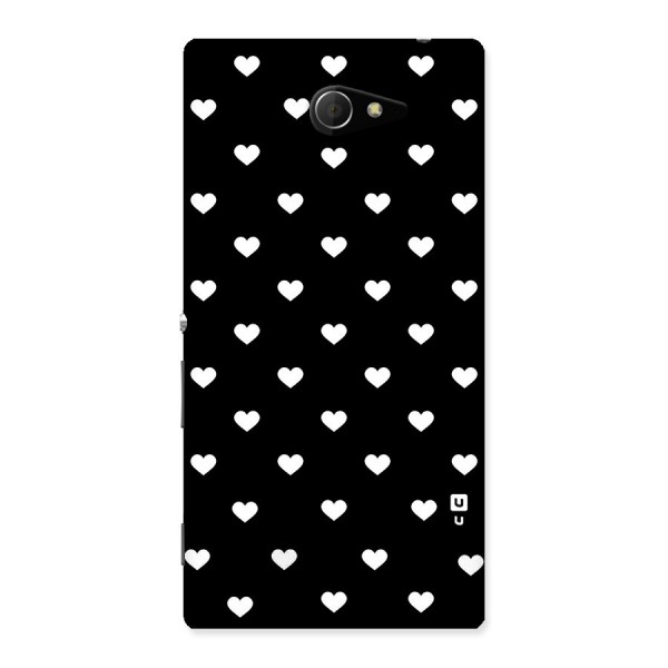 Seamless Hearts Pattern Back Case for Sony Xperia M2