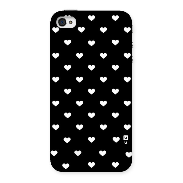 Seamless Hearts Pattern Back Case for iPhone 4 4s