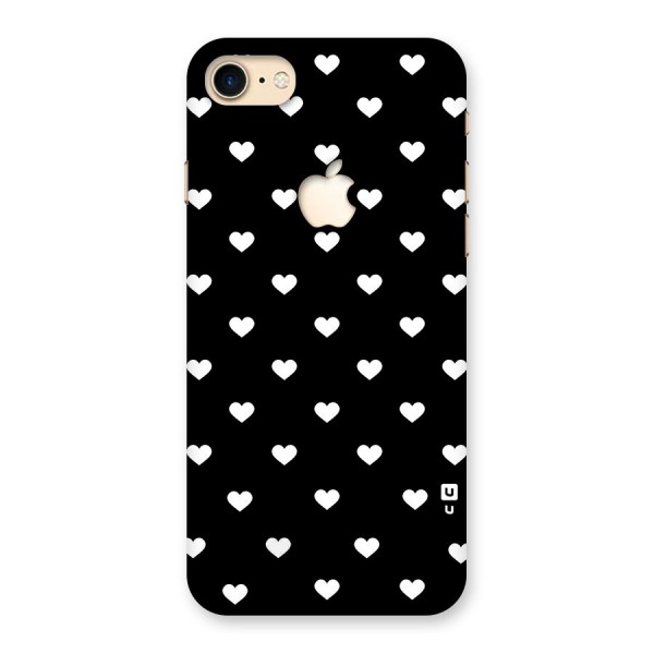 Seamless Hearts Pattern Back Case for iPhone 7 Apple Cut