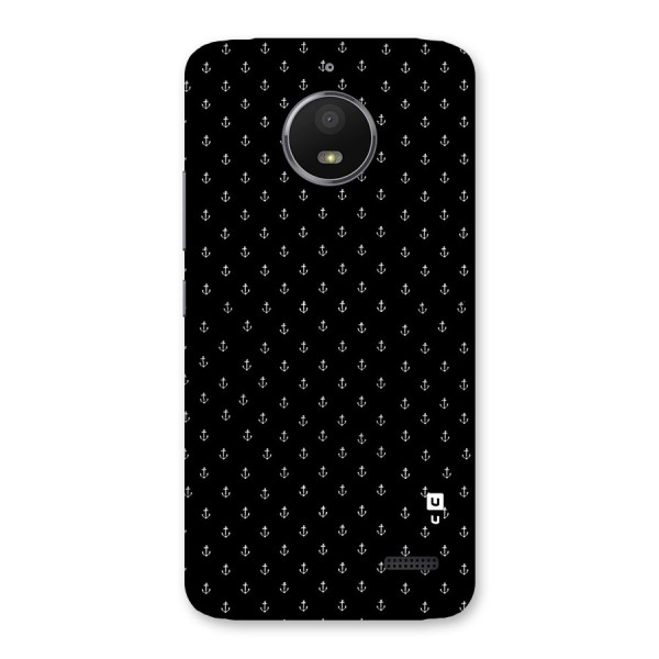 Seamless Small Anchors Pattern Back Case for Moto E4