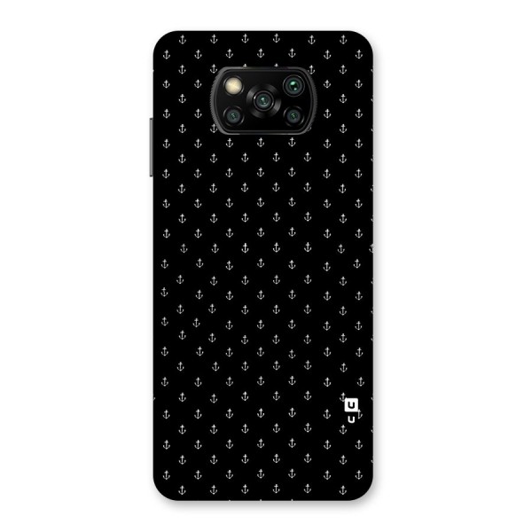 Seamless Small Anchors Pattern Back Case for Poco X3