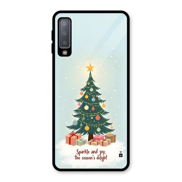 Seasons Delight Glass Back Case for Galaxy A7 (2018)