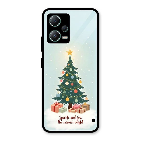 Seasons Delight Glass Back Case for Poco X5