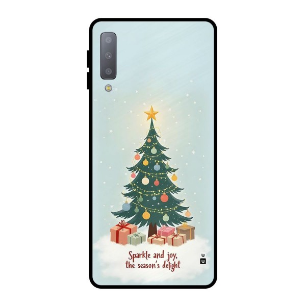 Seasons Delight Metal Back Case for Galaxy A7 (2018)