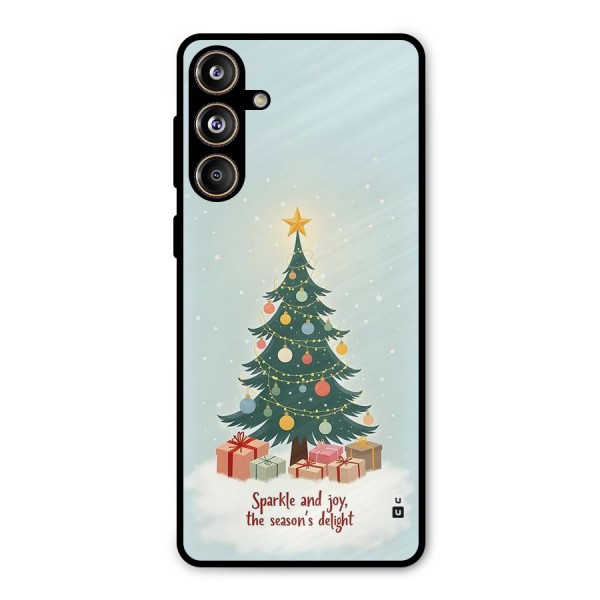 Seasons Delight Metal Back Case for Galaxy F55