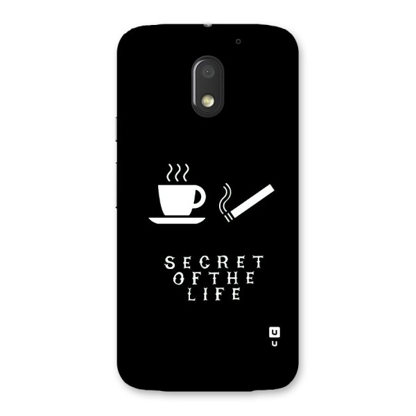 Secrate of Life Back Case for Moto E3 Power