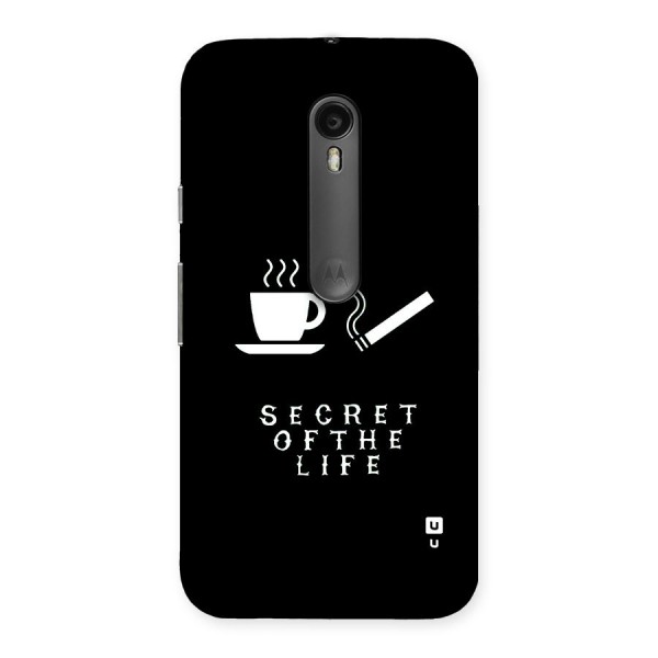 Secrate of Life Back Case for Moto G3