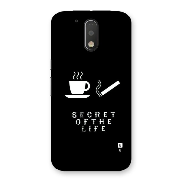 Secrate of Life Back Case for Moto G4