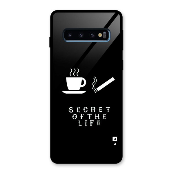 Secrate of Life Glass Back Case for Galaxy S10