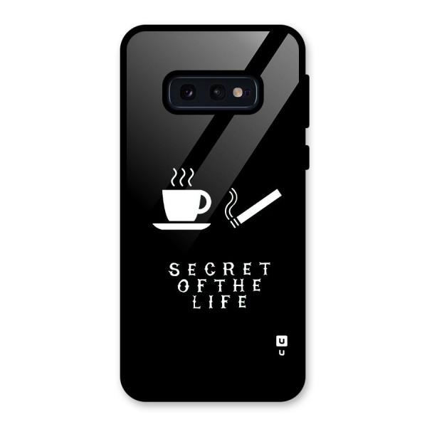 Secrate of Life Glass Back Case for Galaxy S10e