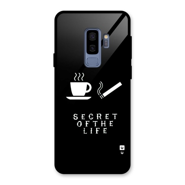 Secrate of Life Glass Back Case for Galaxy S9 Plus