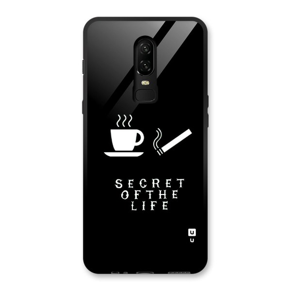 Secrate of Life Glass Back Case for OnePlus 6