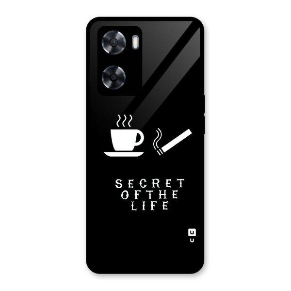 Secrate of Life Glass Back Case for Oppo A57 2022