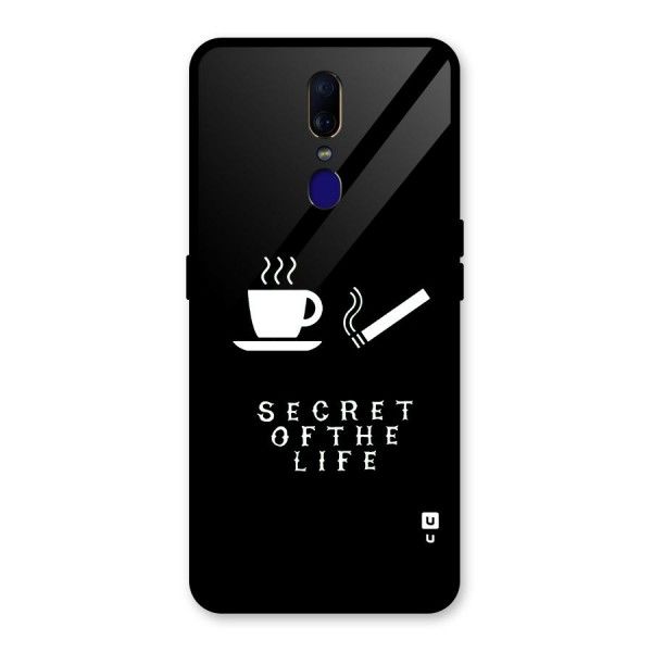 Secrate of Life Glass Back Case for Oppo F11