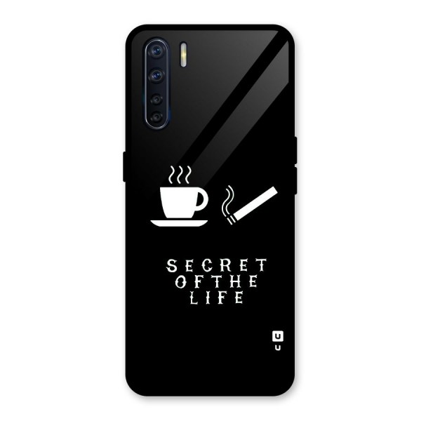 Secrate of Life Glass Back Case for Oppo F15