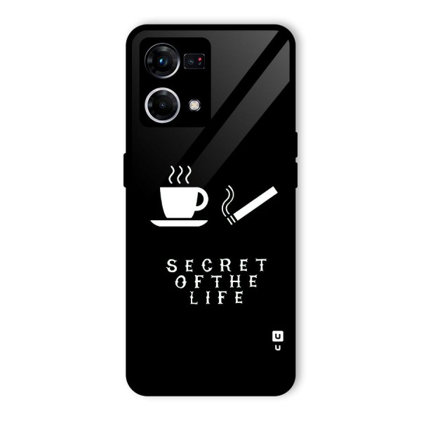 Secrate of Life Glass Back Case for Oppo F21 Pro 4G