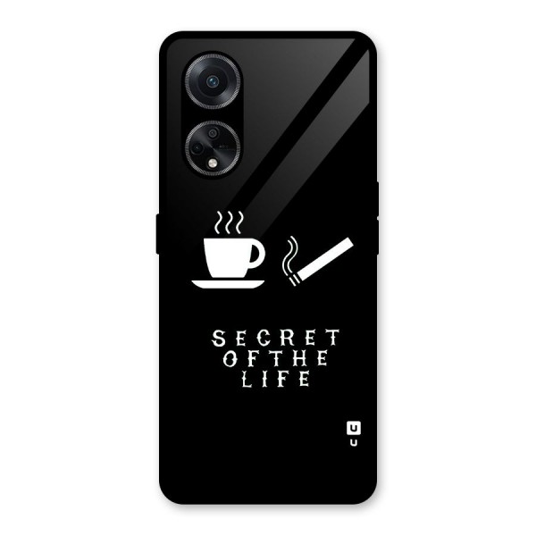 Secrate of Life Glass Back Case for Oppo F23