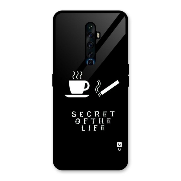 Secrate of Life Glass Back Case for Oppo Reno2 Z