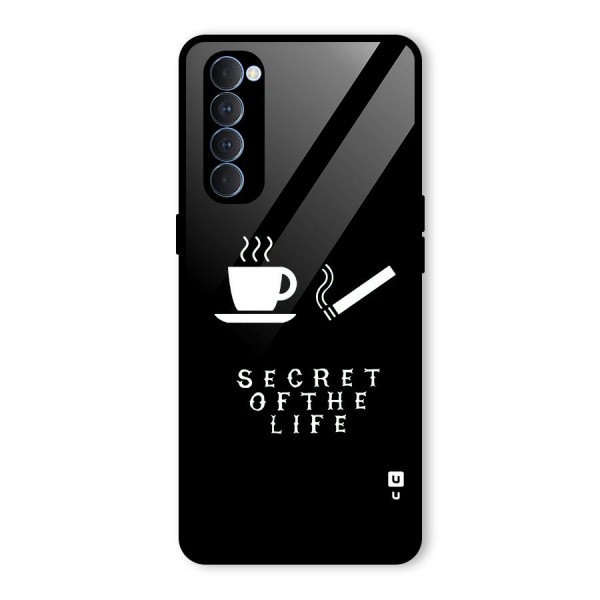 Secrate of Life Glass Back Case for Oppo Reno4 Pro