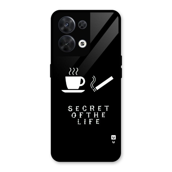 Secrate of Life Glass Back Case for Oppo Reno8 5G