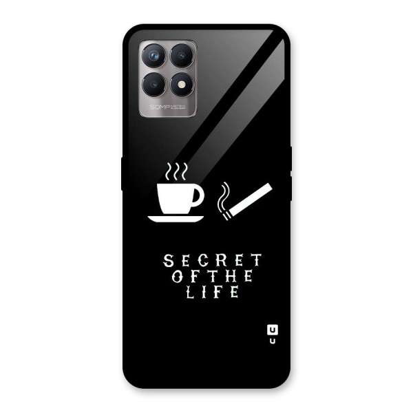 Secrate of Life Glass Back Case for Realme 8i