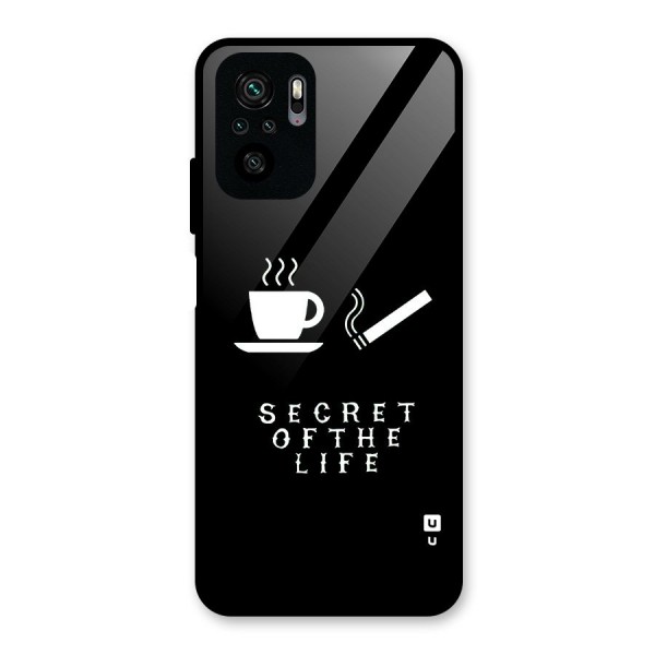 Secrate of Life Glass Back Case for Redmi Note 10