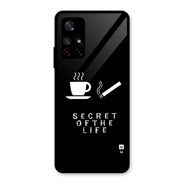 Secrate of Life Glass Back Case for Redmi Note 11T 5G