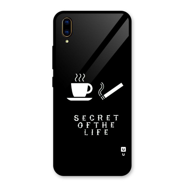 Secrate of Life Glass Back Case for Vivo V11 Pro