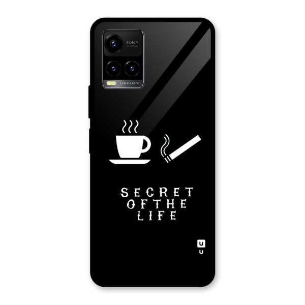 Secrate of Life Glass Back Case for Vivo Y21G